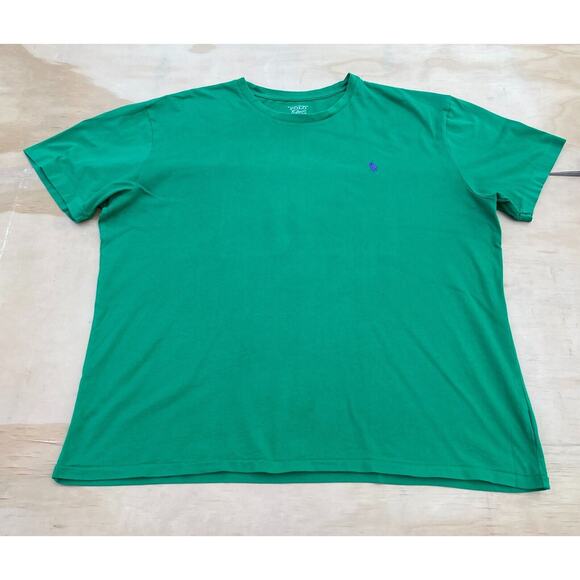 Ralph Lauren Polo Green T-shirt w/‎ Blue Embroidered Logo Size XL - Picture 1 of 4
